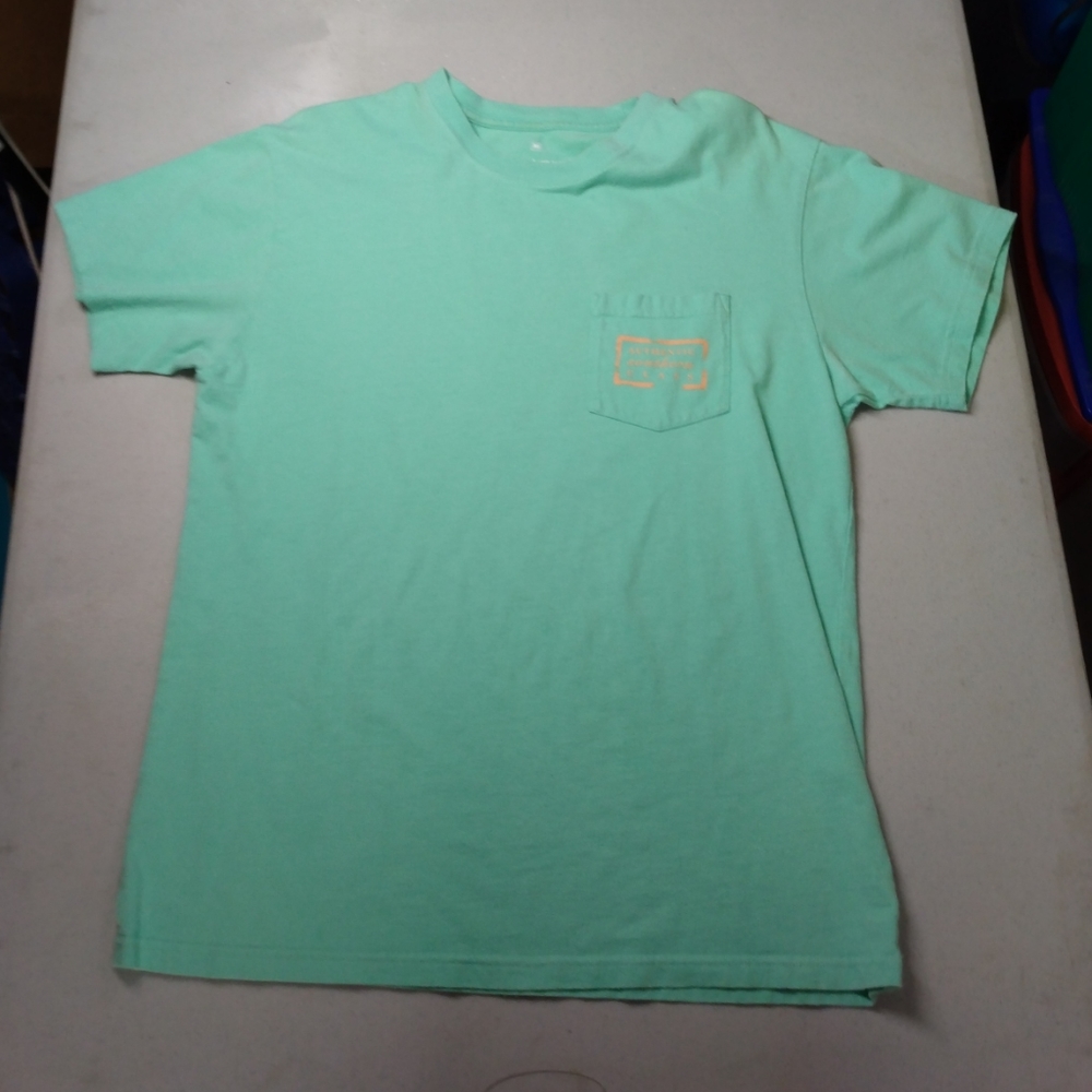 Southern Marsh Womens T-shirt Medium Green With Pink
